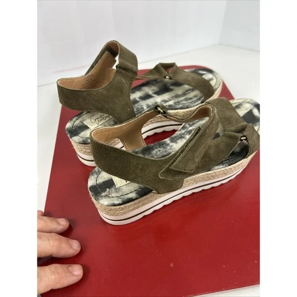 CROWN VINTAGE‎ Korine Espadrille Wedge Platform Sandals Women's Size 7M Beach - Picture 4 of 9